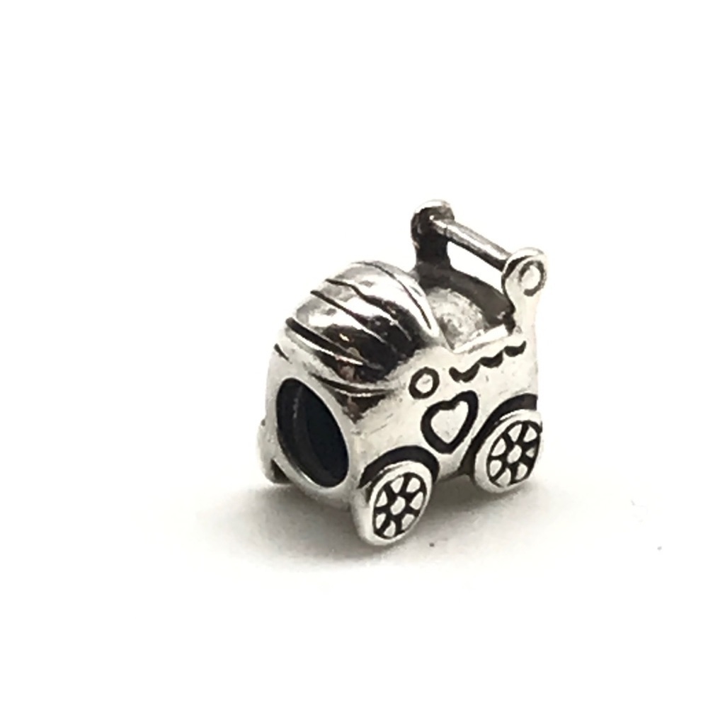 Pandora Retired Baby Stroller Charm - Picture 3 of 4